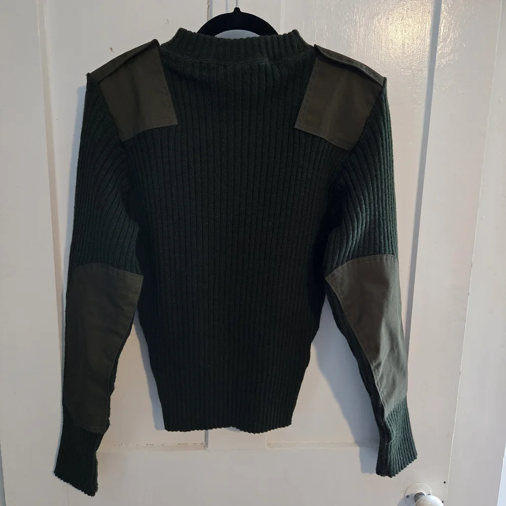 DSCP Valor Collection Wool Service Sweater Men's Size:36 Olive Green US Military - Picture 2 of 9